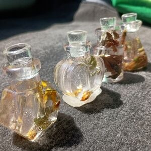 Handcrafted Mixed Media Art Bottles